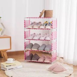 Sapateira Estante Multiuso 5 Prateleiras Organizadora para Quarto Sala Lavanderia Sapatos Brinquedos - 4