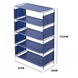 Sapateira Estante Multiuso 5 Prateleiras Organizadora para Quarto Sala Lavanderia Sapatos Brinquedos - 8