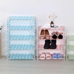 Sapateira Estante Multiuso 5 Prateleiras Organizadora para Quarto Sala Lavanderia Sapatos Brinquedos - 5