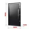 Porta Pivotante Lambril com Puxador Elite 240x150 Abertura Direita - 7