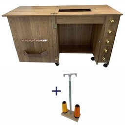 Móvel Gabinete Mesa Luxo para Maquina Costura Brother Ce5500 - 1