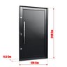 Porta Pivotante Lambril com Puxador Elite 240x120 Abertura Esquerda - 7
