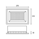 Ver imagem 2 de Refletor Blumenau Led Tech Pro 150w Preto Bivolt 3000k Luz Amarela