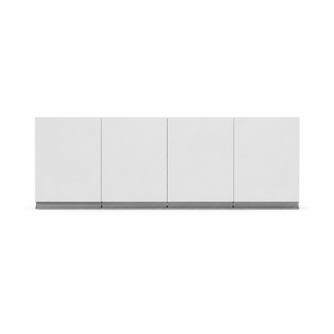 Armário Aéreo Andreia para Cozinha Multiuso 150cm AJL Móveis:Branco