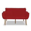Ver imagem 4 de Namoradeira Decorativa Opala Suede - Estofados Irmãos Oliveira - Vermelho