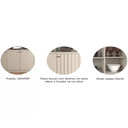 Ver imagem 5 de Buffet para Sala de Jantar Lia 100% MDF com 4 Portas Cimol Off White