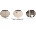 Ver imagem 5 de Buffet para Sala de Jantar Lia 100% MDF com 4 Portas Cimol Off White
