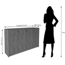 Ver imagem 6 de Buffet para Sala de Jantar Lia 100% MDF com 4 Portas Cimol Off White