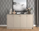 Ver imagem 2 de Buffet para Sala de Jantar Lia 100% MDF com 4 Portas Cimol Off White