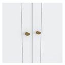 Ver imagem 3 de Guarda Roupa Casal Americano 6 Portas Branco Hp – Henn