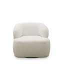 Ver imagem 3 de Conjunto Sala de Estar Decorativo Charlote 1 Sofá 180cm 2 Lugares 1 Poltrona Base Giratória em Aço C