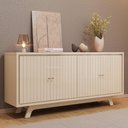 Ver imagem 2 de Aparador Buffet para Sala de Jantar 4 Portas 180cm Junia D05 Off White - Lyam Decor