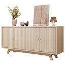Ver imagem 1 de Aparador Buffet para Sala de Jantar 4 Portas 180cm Junia D05 Off White - Lyam Decor