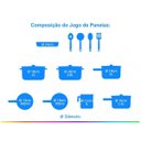 Ver imagem 2 de Conjunto Kit Panelas Tramontina 12 Peças Panela Tampa Vidro