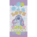 Ver imagem 1 de Toalha de Banho Infantil Stitch Tropical Love Lepper Felpuda de Algodão Disney 60x120 cm Piscina