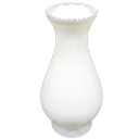 Ver imagem 3 de Cúpula Manga P/ Lampião 07,5 Retrô de Vidro Branco Brilho