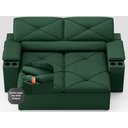 Ver imagem 5 de Sofá com Porta Copos Retrátil e Reclinável Pop 1,54m Velosuede Verde - Netsofas