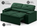 Ver imagem 3 de Sofá com Porta Copos Retrátil e Reclinável Pop 1,54m Velosuede Verde - Netsofas