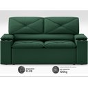 Ver imagem 4 de Sofá com Porta Copos Retrátil e Reclinável Pop 1,54m Velosuede Verde - Netsofas