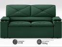 Ver imagem 4 de Sofá com Porta Copos Retrátil e Reclinável Pop 1,54m Velosuede Verde - Netsofas