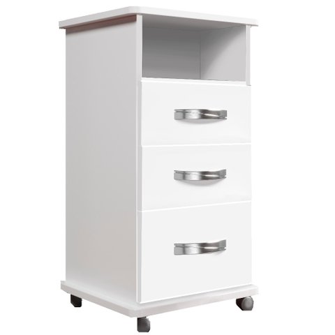 Armário 03 Gavetas 01 Vazado Fiscomed Armário Auxiliar para Profissionais