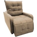 Ver imagem 3 de Poltrona Retratil e Reclinavel Com Rodape Regulavel Azera Capuccino