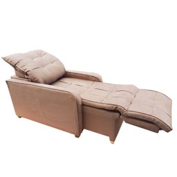 Poltrona Retratil e Reclinavel Com Rodape Regulavel Azera Capuccino - 2