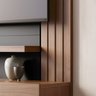 Estante para Tv até 65 Polegadas Juriti 2 Portas 2 Prateleiras Noce Milano/preto Fosco - Colibri - 7