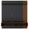 Estante para Tv até 65 Polegadas Juriti 2 Portas 2 Prateleiras Noce Milano/preto Fosco - Colibri - 3