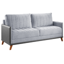 Ver imagem 2 de Estofado Living Premium 2m 4 Lugares Laterais em Corano Linho Inox/chumbo - Casa Giulia