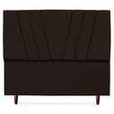 Ver imagem 5 de Cabeceira Queen 160 Cm com Frame Belgica Suede Marrom Artte