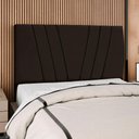 Ver imagem 2 de Cabeceira Queen 160 Cm com Frame Belgica Suede Marrom Artte