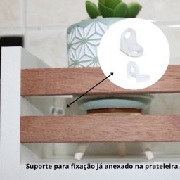 Kit 3 Prateleiras Cedrinho para Banheiro Nicho Organizador - Mdf Decora e Organiza - Cedrinho - 2