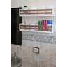 Kit 3 Prateleiras Cedrinho para Banheiro Nicho Organizador - Mdf Decora e Organiza - Cedrinho - 3