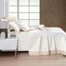 Kit Cobre Leito Colcha Nuance King 06 Peças Percal 200 Fios 100% Algodão Bordado - Off White - 3