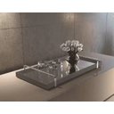 Ver imagem 1 de Bandeja Espelhada Decorativa Madeira com Alça e Espelhada:laca Concreto/bronze