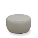 Ver imagem 4 de Conjunto Sala de Estar Decorativo Mariele Poltrona Base Giratória em Aço com Puff Couro Bege G88 - G