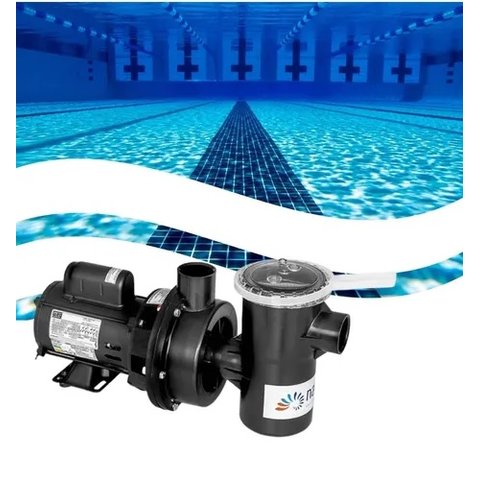 Conjunto Filtro F450p e Motobomba NBFC-2M 1/2CV para Piscinas de até 52 Mil Litros com Kit Limpeza