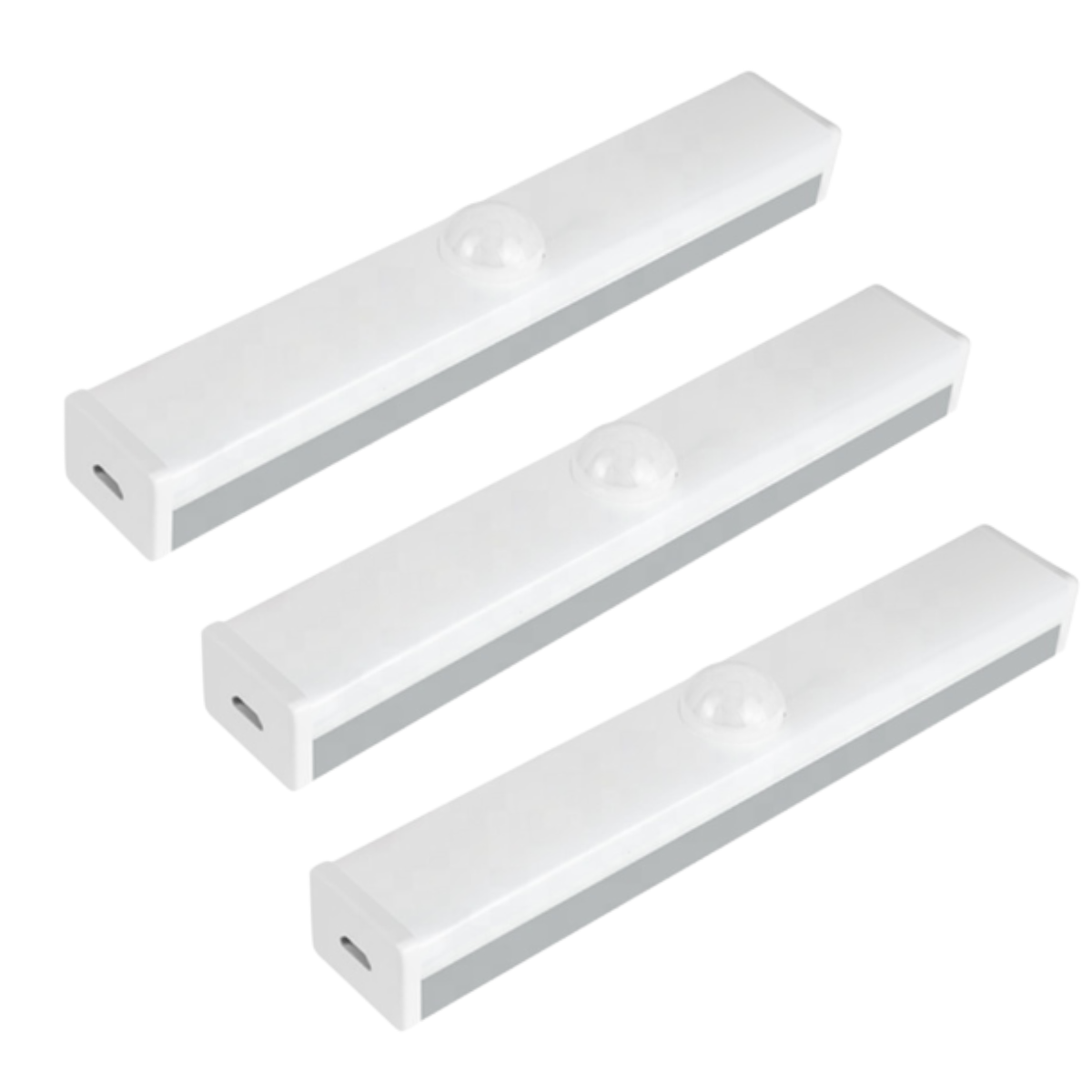 3 Luminárias Lâmpada Led 5w Barra 50cm Usb Sensor de Presença Movimento Brilho Ajustável para Closet - 2