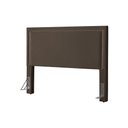 Ver imagem 2 de Cabeceira Cama Box Casal 1,40m Estofada Aruba Veludo Marrom