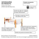 Ver imagem 3 de Cama de Solteiro Mirela Branco Mel com Grade de Proteção Incluso Lençol Infantil Quarto Infantil