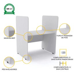 BAIA P/ ATENDIMENTO SIMPLES INICIAL PANDIN MAXXI - CINZA EASI07 - 3