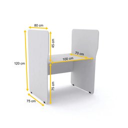 BAIA P/ ATENDIMENTO SIMPLES INICIAL PANDIN MAXXI - CINZA EASI07 - 2