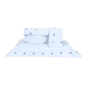 Roupa de Cama Casal King Ellora 200 Fios 100% Algodão 04 Peças - Branco