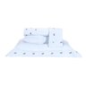 Roupa de Cama Casal King Ellora 200 Fios 100% Algodão 04 Peças - Branco - 1