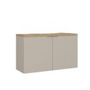 Ver imagem 2 de Gabinete de Banheiro 110cm x 65cm Nature Bege/Panna/Carvalho