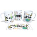 Ver imagem 1 de Caneca de Porcelana Branca Personalizada Profissões Geografia