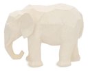 Ver imagem 1 de Decoração Escultura Elefante Polirresina Offwhite Mart 19404
