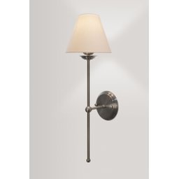 Kit 2 Luminárias Parede Cúpula Tecido Algodão Sala Bronze G - 3