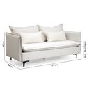 Ver imagem 4 de Sofá Modular 2 Lugares Pé Metal Sôma CabeCasa MadeiraOriginals Bege Natural